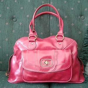 Maroon handbag